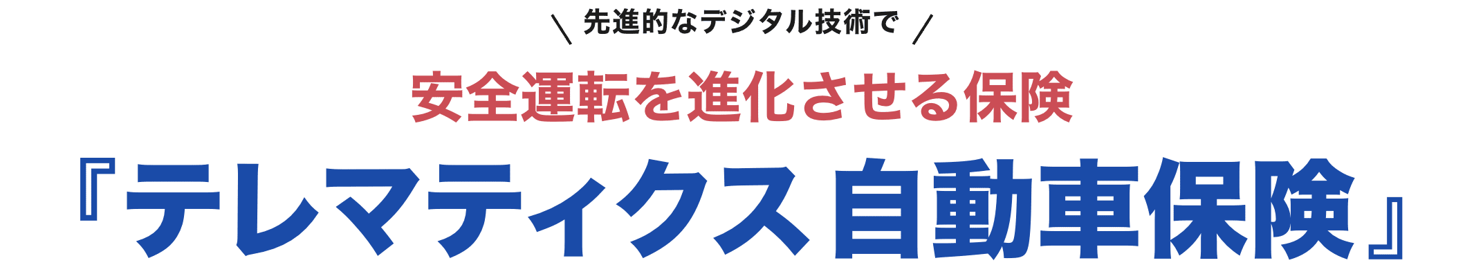 先進的なデジタル技術で安全運転を進化させる保険『テレマティクス自動車保険』